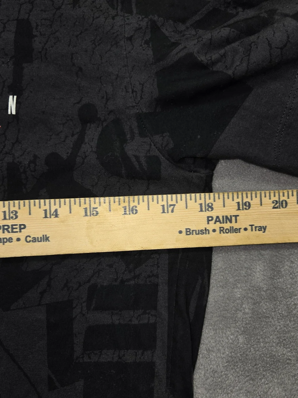 Jordan Black Graphic Short Sleeve Tee with Subtle Red Jumpman